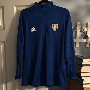 Adidas Royal Blue UCR Quarter-Zip Top